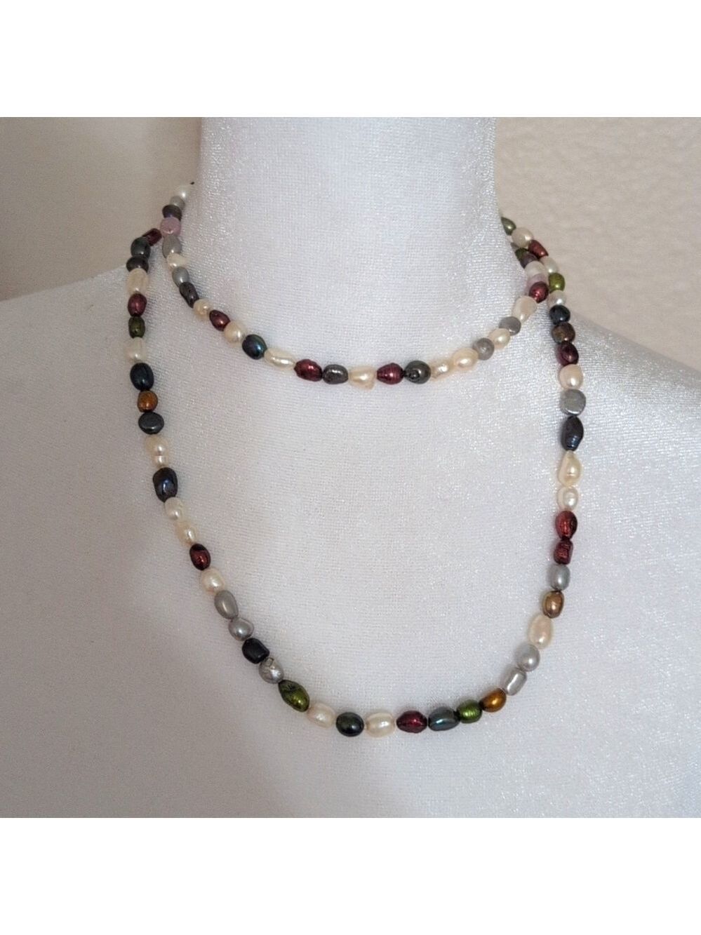 Fresh water Pearl's,opera length 34 inches.Multicolors that go with everything.
